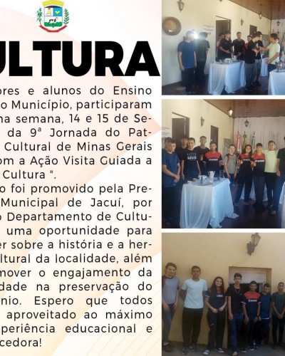 9ª Jornada do Patrimônio Cultural de Minas Gerais 2023