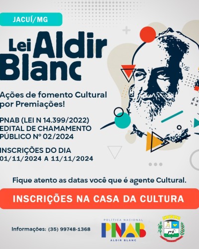 Anexos do Edital de Chamamento Público Aldir Blanc 2024 (PNAB)