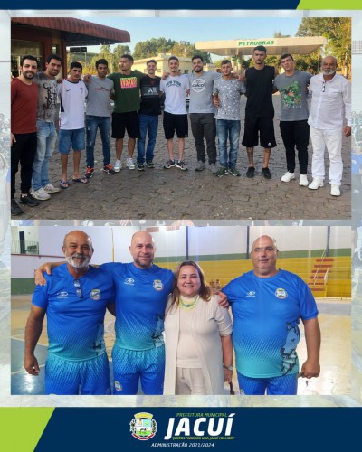 Agradecimentos a Equipe de Futsal de Jacuí