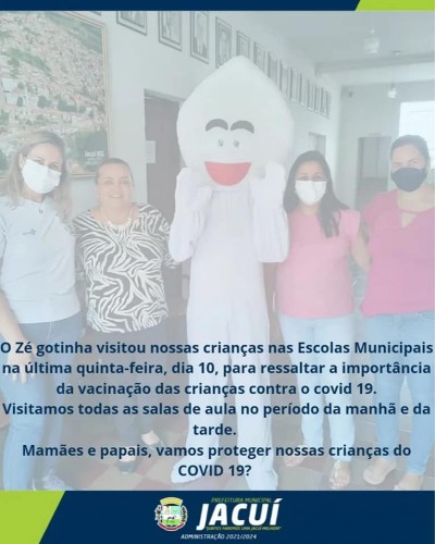 Zé Gotinha Visitou as Escolas Municipais